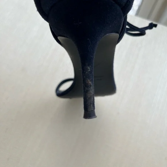 Giuseppe Zanotti Navy Suede Sandals - Picture 6 of 7